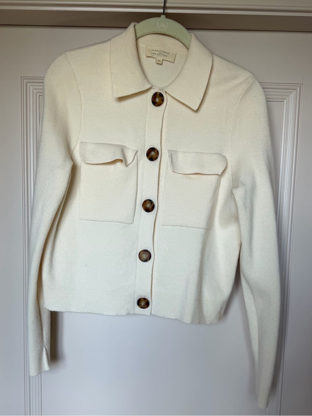 Sézane Betty Cardigan Écru - Picture 2 of 5
